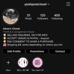 FOLLOW @poshpostcloset on INSTA!!!